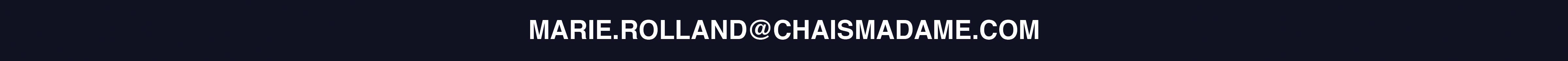 Bienvenue - Chais Madame